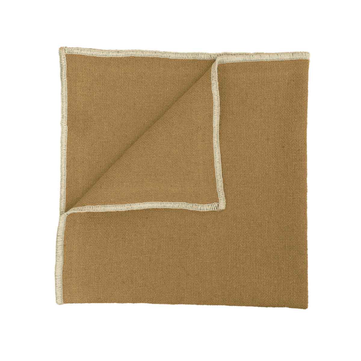 Serviette de table Corte Haomy en lin lavé et coton, coloris Tabac– élégante, douce et raffinée