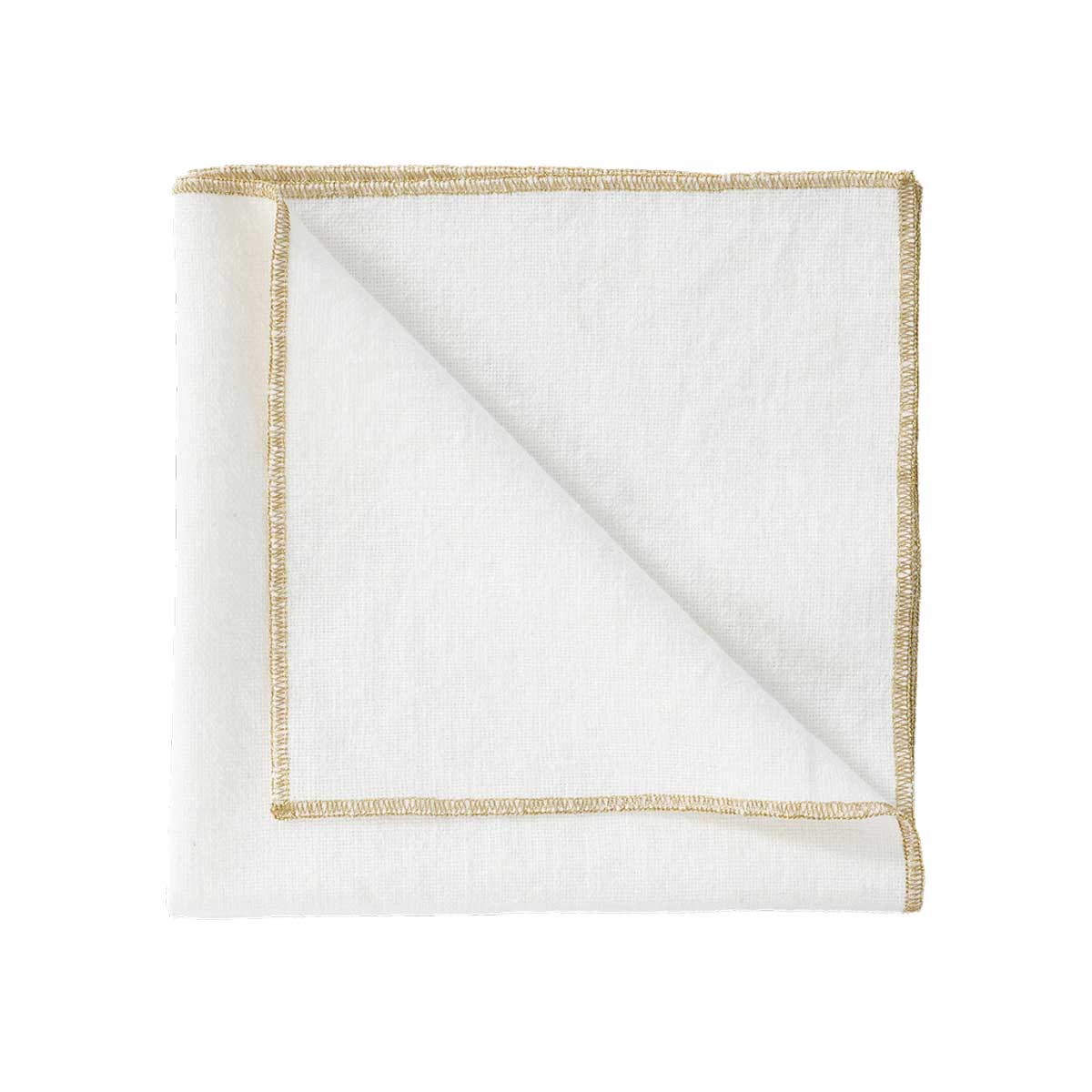 Serviette de table Verone Haomy en lin et coton, coloris Blanc – élégante et douce au toucher