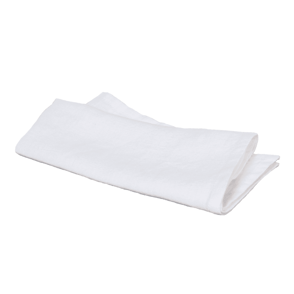 Serviette de table Granville Haomy en 100 % lin lavé, coloris Blanc – élégance sobre et qualité durable