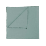 Serviette de table Zilia Haomy en lin lavé et coton, coloris Céladon