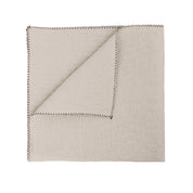Serviette de table Zilia Haomy en lin lavé et coton, coloris Naturel