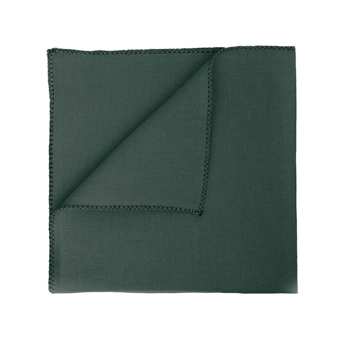 Serviette de table Zilia Haomy en lin lavé et coton, coloris Pigeon