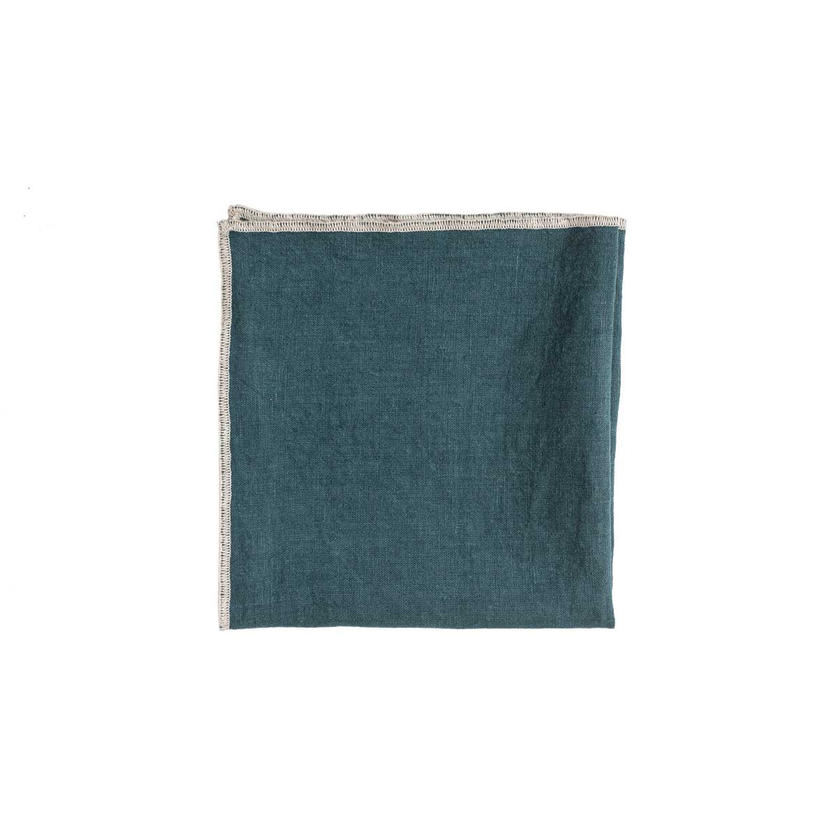 serviette de table lin venise bleu de prusse-harmony haomy
