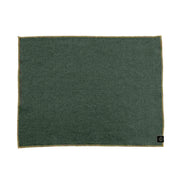 Set de table Verone Haomy en lin et coton, coloris Kaki – finition liseré doré élégante