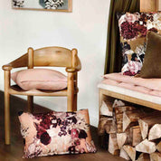 Housse d’édredon Sienne Haomy en lin lavé motif floral - 2 coloris chaleureux