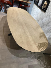 Table en céramique extensible Willard Chêne clair - Home Beddings & Curtains