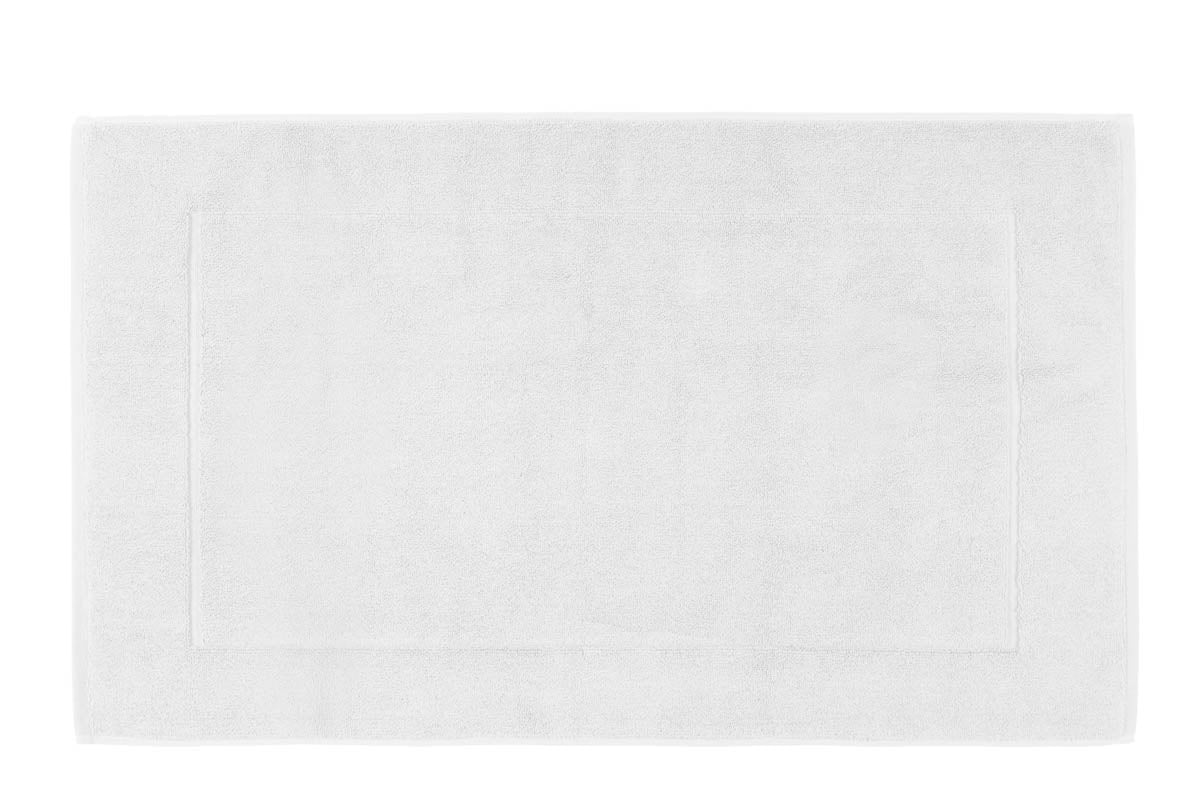 Tapis de bain Grand Hôtel Haomy coloris blanc 50×85 cm – moelleux et absorbant