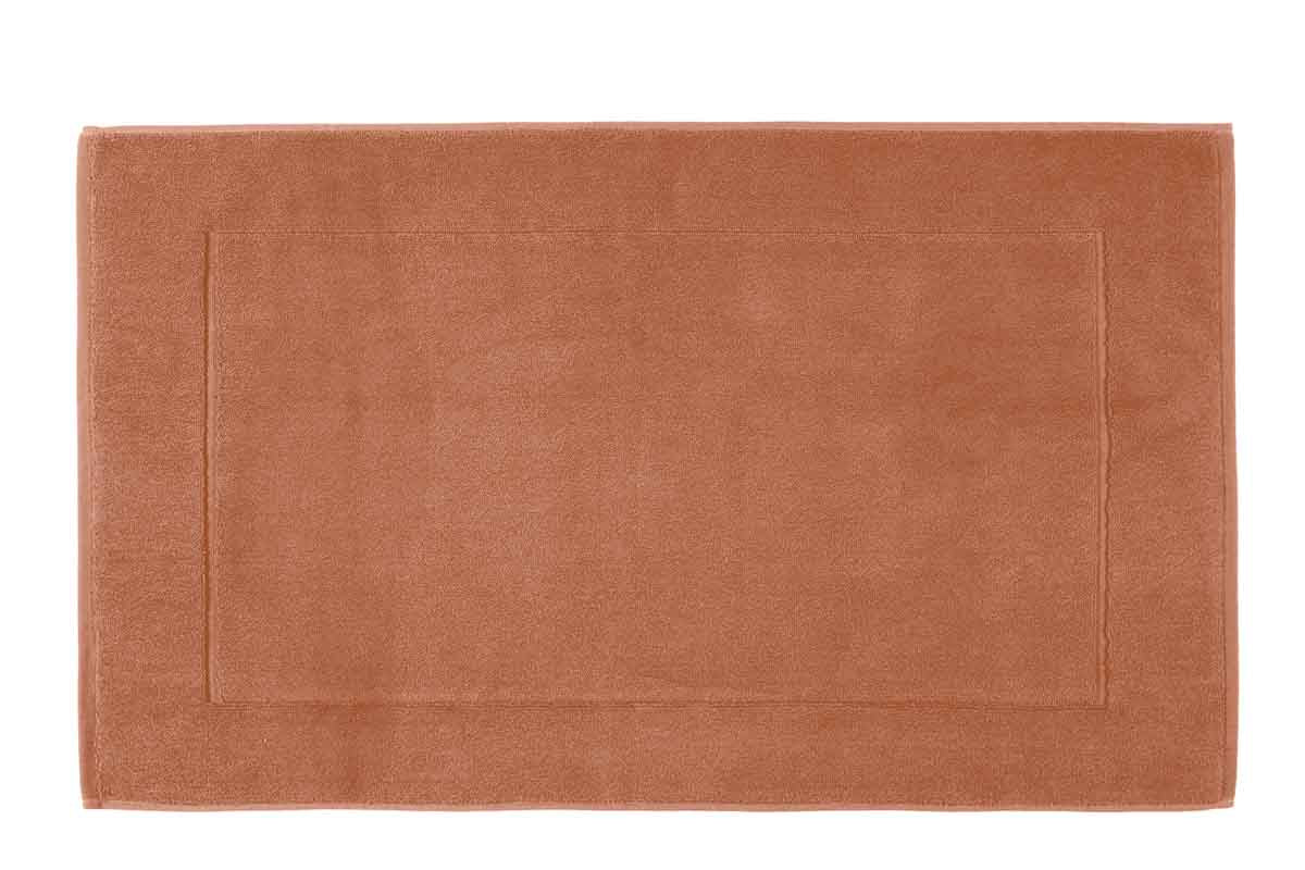 Tapis de bain Grand Hôtel Haomy coloris brick 50×85 cm – moelleux et absorbant