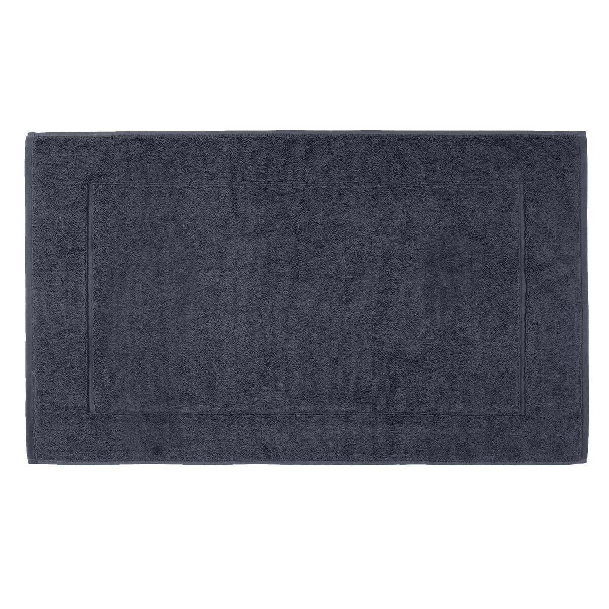Tapis de bain Grand Hôtel Haomy coloris denim 50×85 cm – moelleux et absorbant