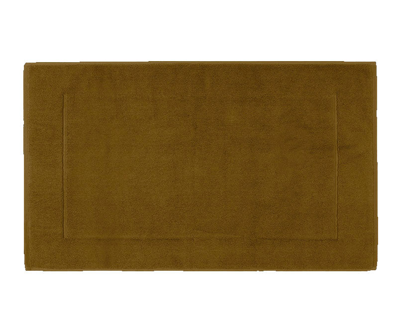 Tapis de bain Grand Hôtel Haomy coloris gold 50×85 cm – moelleux et absorbant