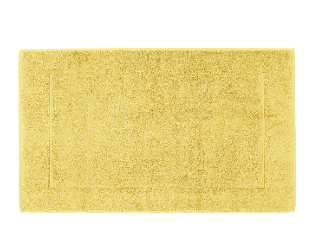 Tapis de bain Grand Hôtel Haomy coloris paille 50×85 cm – moelleux et absorbant