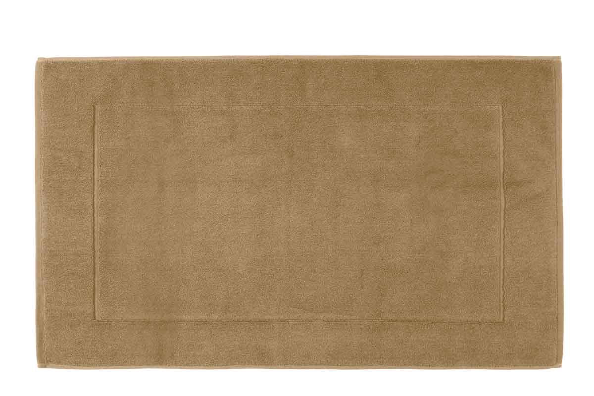 Tapis de bain Grand Hôtel Haomy coloris tabac 50×85 cm – moelleux et absorbant