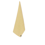 Torchon de cuisine Piana II Haomy en lin lavé et coton, motif petits carreaux vichy coloris Paille– doux, absorbant et élégant