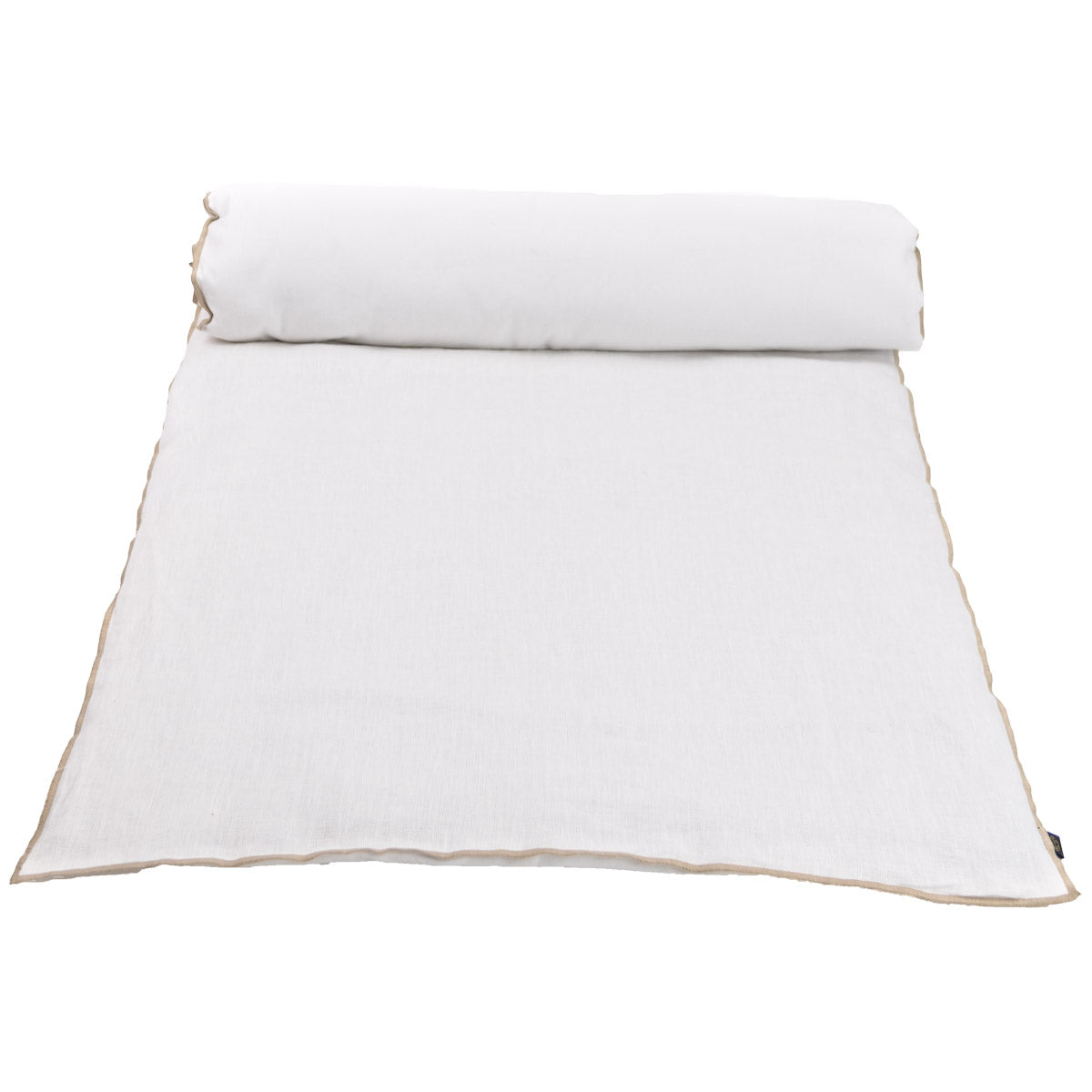 edredon-bout de lit lin chennai 85x200 cm blanc-harmony haomy