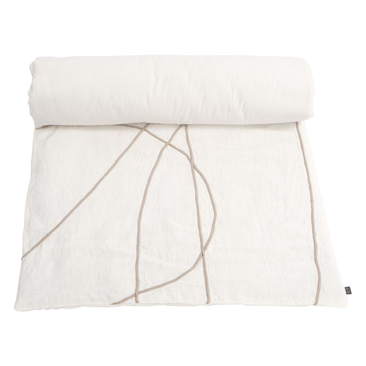 edredon-bout de lit en lin marbella 85x200 cm blanc-harmony haomy