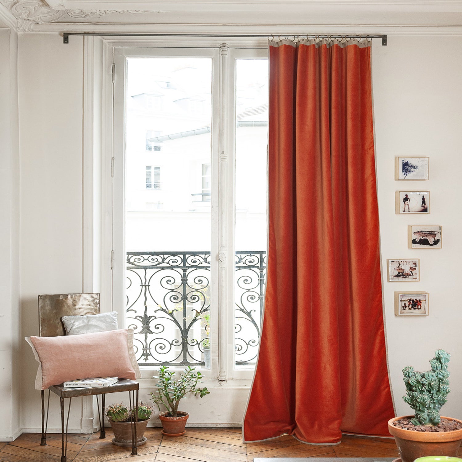 Rideau Médicis en velours Ambre – occultant et élégant 130x280 cm