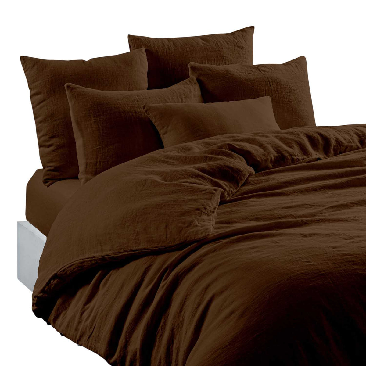 Rectangular pillowcase in washed linen Viti 50x70 cm - Harmony Haomy
