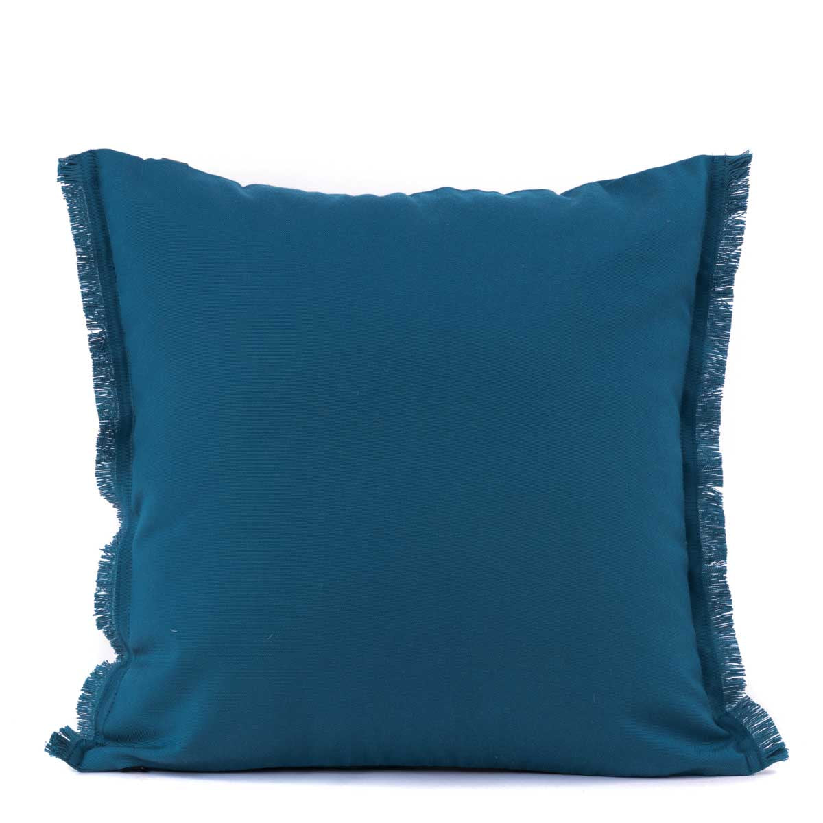 Housse de coussin carrée extérieure Bimini Haomy-Harmony textile – jardin terrasse, coloris Bleu de prusse