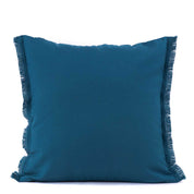 Housse de coussin carrée extérieure Bimini Haomy-Harmony textile – jardin terrasse, coloris Bleu de prusse
