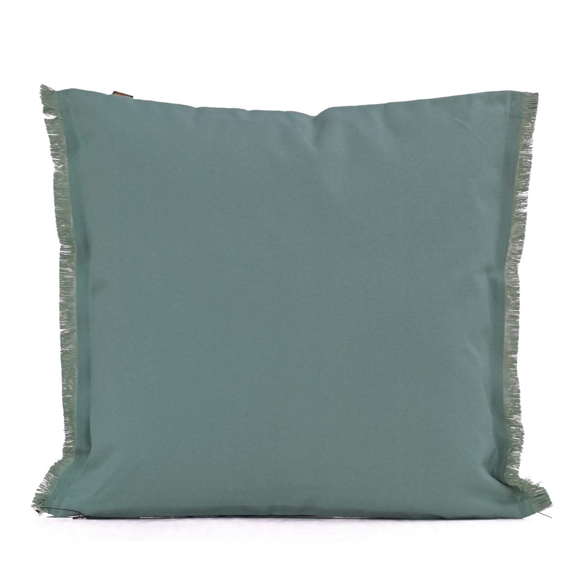 Housse de coussin carrée extérieure Bimini Haomy-Harmony textile – jardin terrasse, coloris Jade