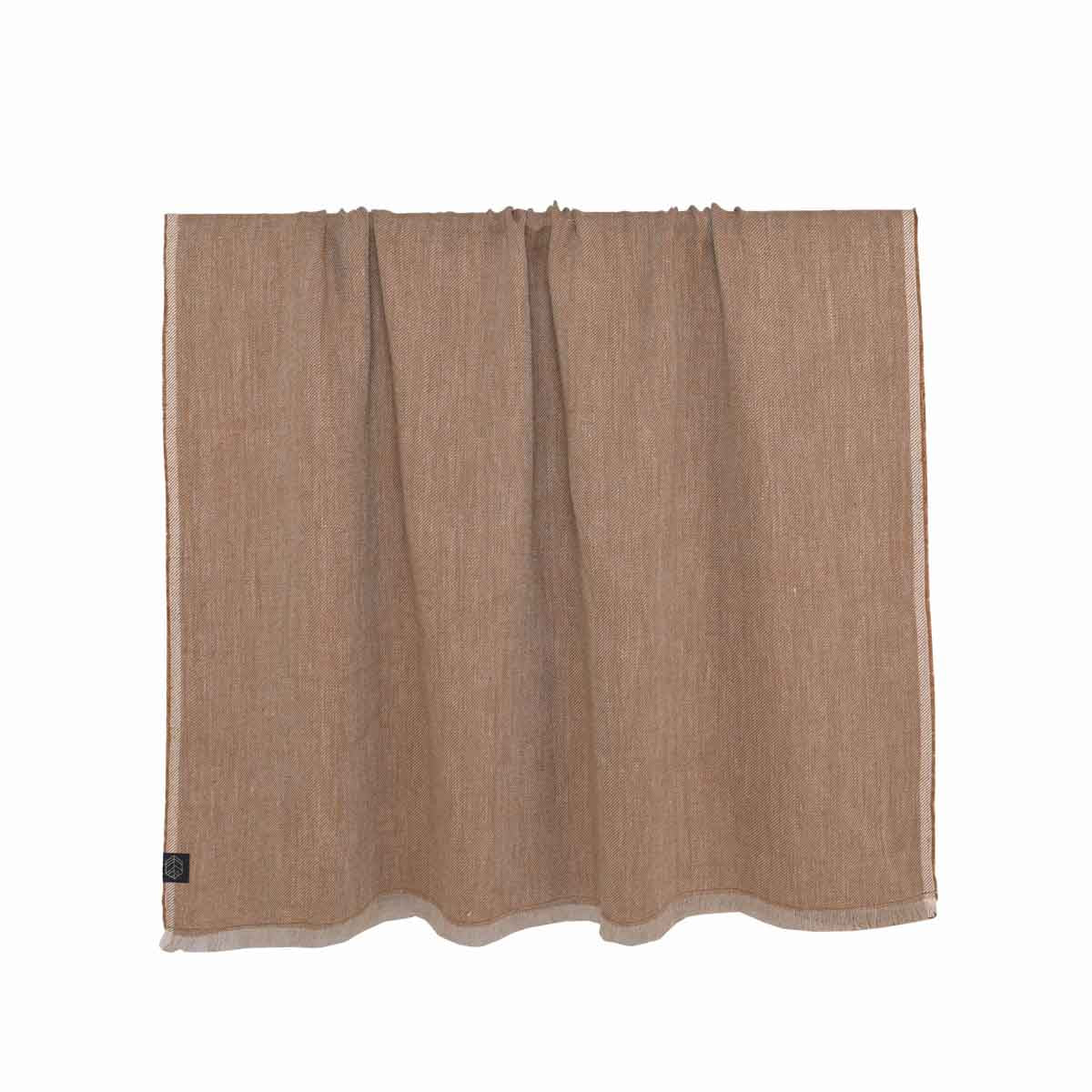 plaid lin chiné cuba 135x190 cm daim-harmony haomy