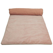 Édredon New Delhi Haomy en velours de coton coloris Cimarron – finition bourdon lin naturel, style chic et intemporel