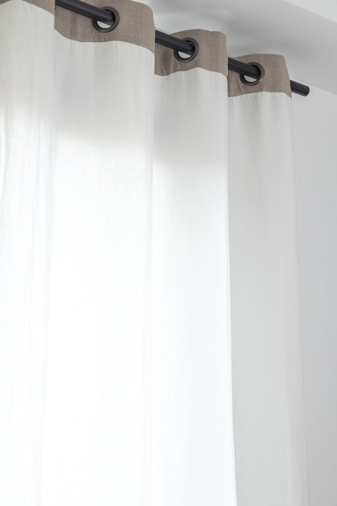 rideau en lin-finition en lin brute 140x280 cm oree blanc-epic
