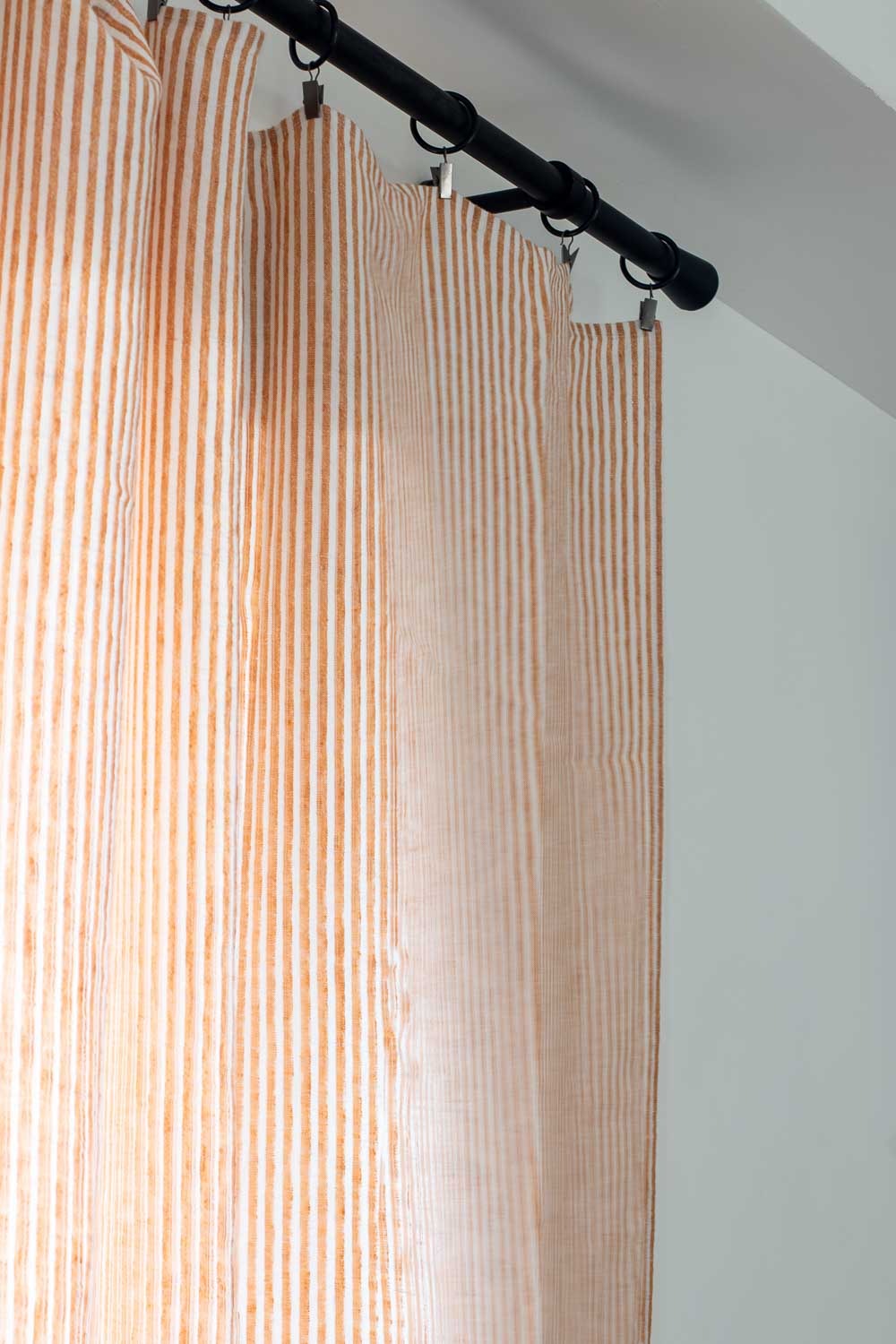 harmony-vezzani rideau lin fines rayures haomy 160x300 cm-celadon